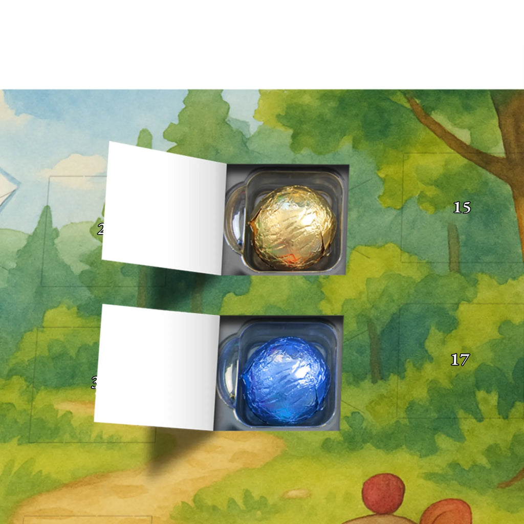 Chocolate advent calendar Penguin & Mouse Hiker Design North Pole, Penguins, adventurer, hiking, adventure, penguins, road trip, excursion