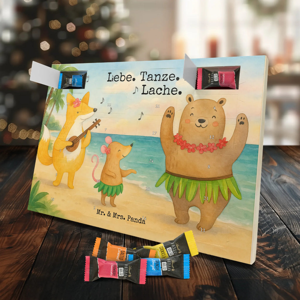 Chocolate advent calendar forest animals Aloha Design card, gift ideas, gifts, small animals, cute, cute animal motives, hand drawn, funny sayings, good mood, special gifts, animal lover, rabbit, dancing, forest animals, music, laughter, forest