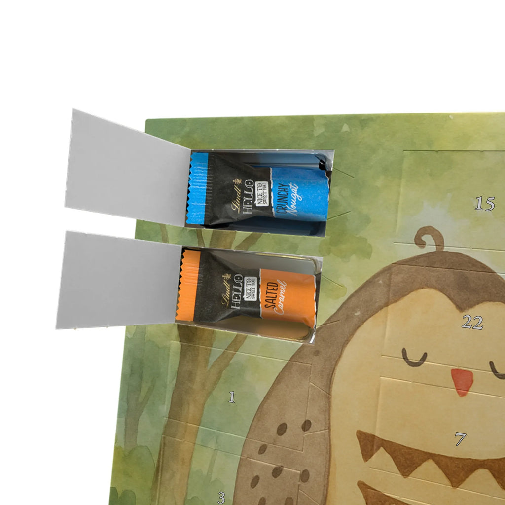 Chocolate advent calendar owls Love Design gift ideas, birthday present, forest animal, bird, nocturnal, illustrated, romantic gift, owl decor, Love saying, Wedding saying, Friend, Owl decoration, Girlfriend gift, Pun funny