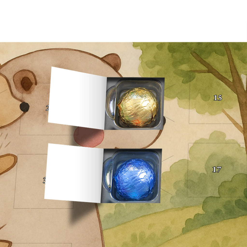 Chocolate advent calendar Papa Bear Design Father's Day, Mother's Day, birthday, father's day, present, uncle