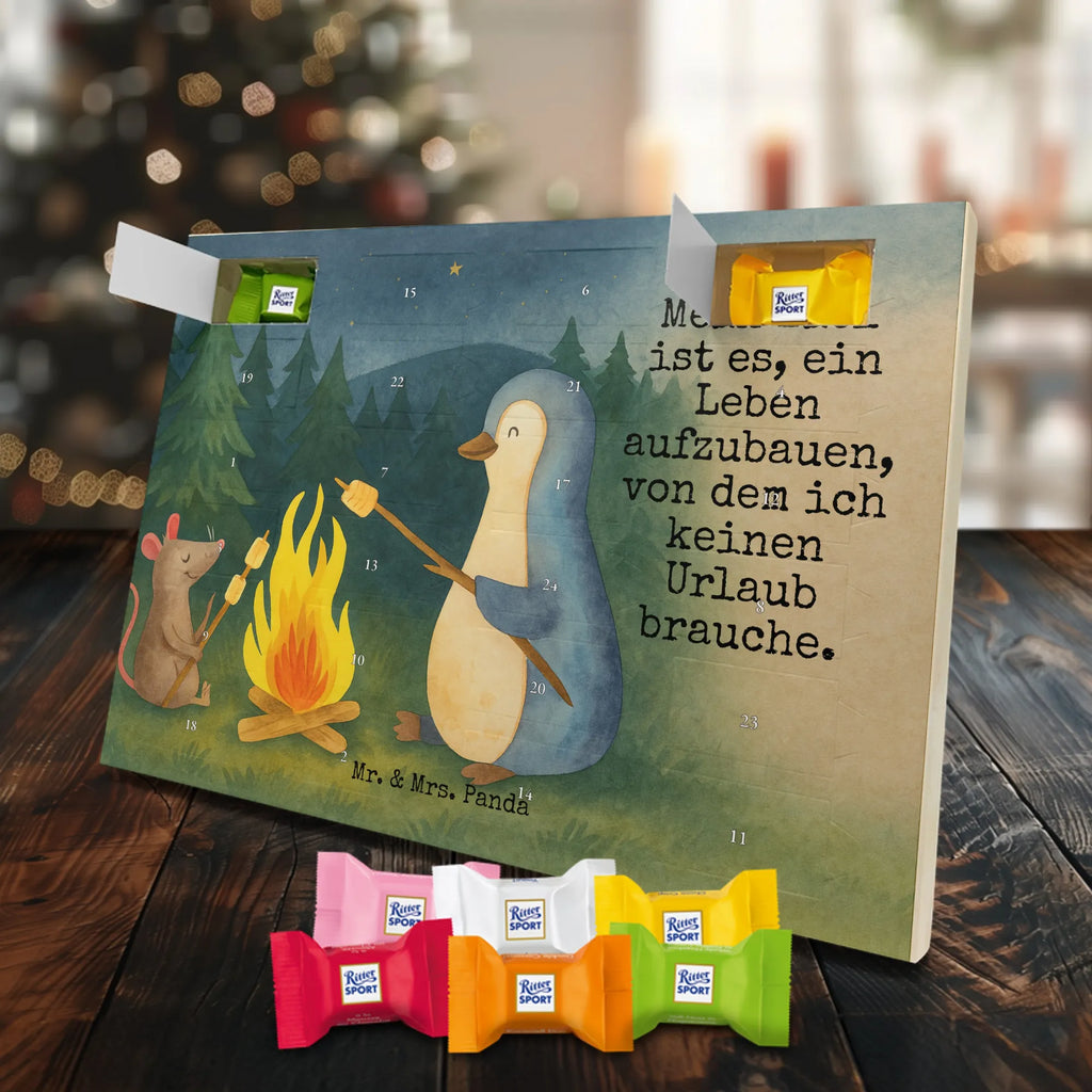Chocolate advent calendar Penguin campfire Design North Pole, Penguins, campfire, everyday office life, penguins, mouse, life motto, new start, work, life motivation, fire