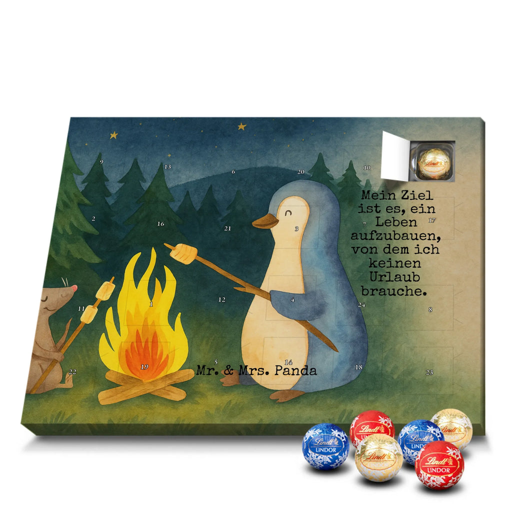 Chocolate advent calendar Penguin campfire Design North Pole, Penguins, campfire, everyday office life, penguins, mouse, life motto, new start, work, life motivation, fire