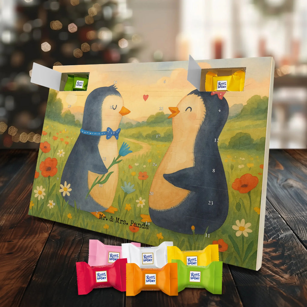 Chocolate advent calendar Penguin pair Design North Pole, Penguins, wedding gift, great love, wedding day, penguins, wedding, love gift, anniversary, lovers, proof of love, dream couple