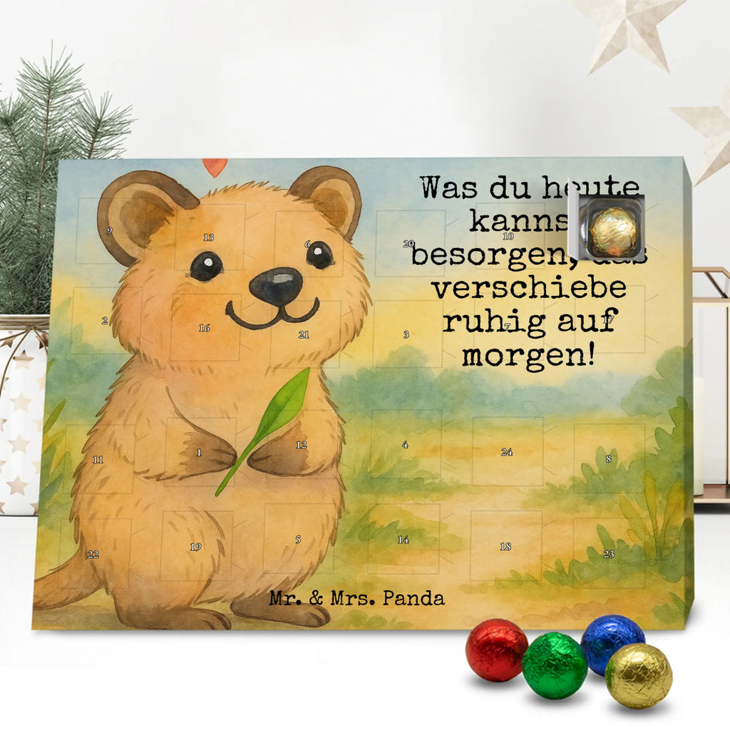 Chocolate advent calendar Quokka Happy Design card, gift ideas, gifts, small animals, cute, cute animal motives, hand drawn, funny sayings, good mood, special gifts, animal lover