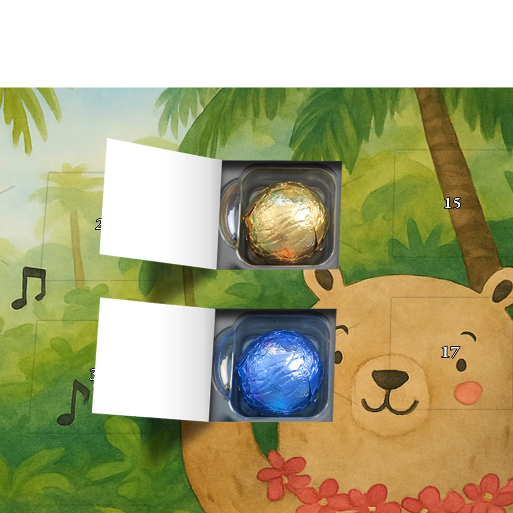 Chocolate advent calendar forest animals Aloha Design card, gift ideas, gifts, small animals, cute, cute animal motives, hand drawn, funny sayings, good mood, special gifts, animal lover, rabbit, dancing, forest animals, music, laughter, forest