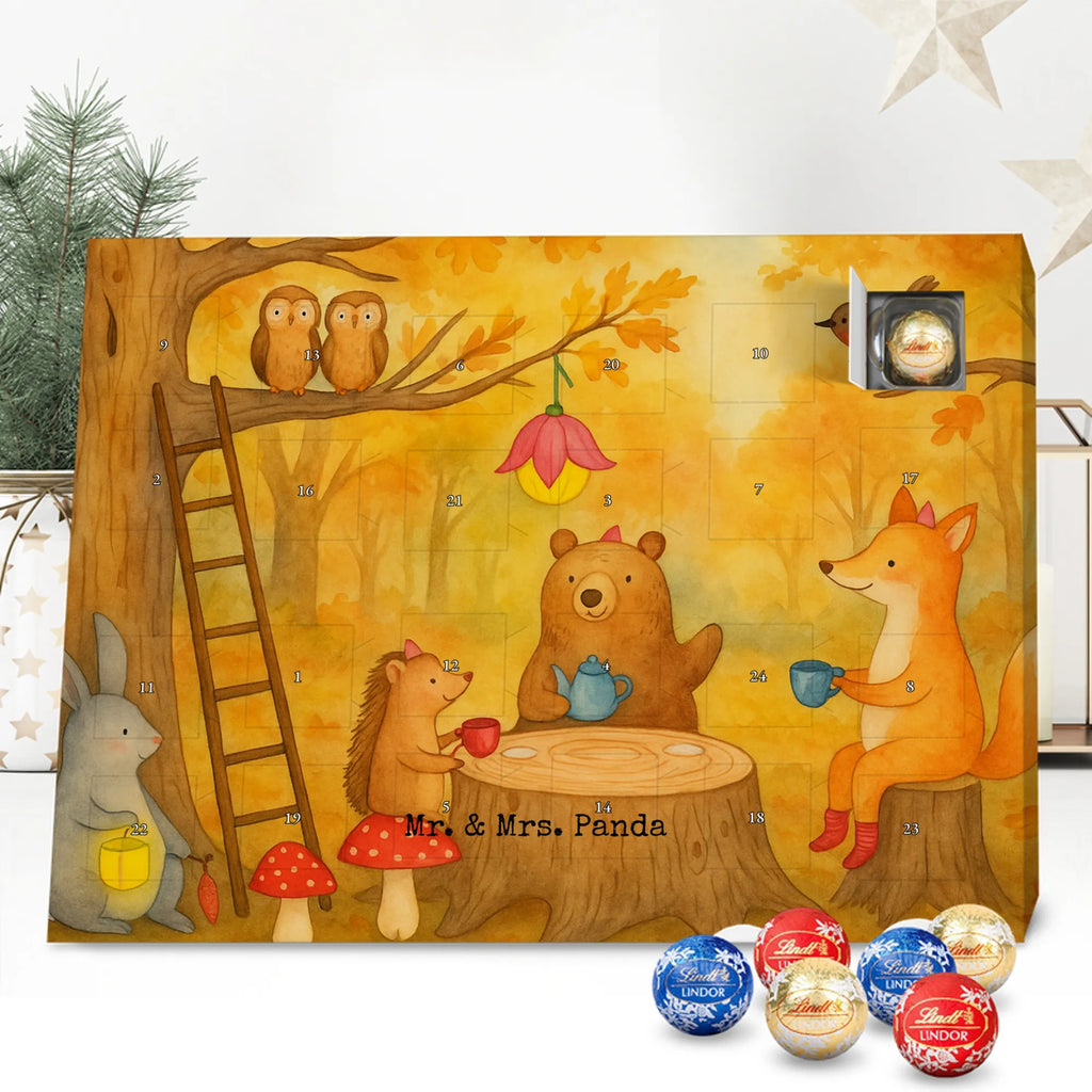 Chocolate advent calendar forest animals picnic Design card, gift ideas, gifts, small animals, cute, cute animal motives, hand drawn, funny sayings, good mood, special gifts, animal lover, mouse, forest, hare, squirrel, forest animals, picnic