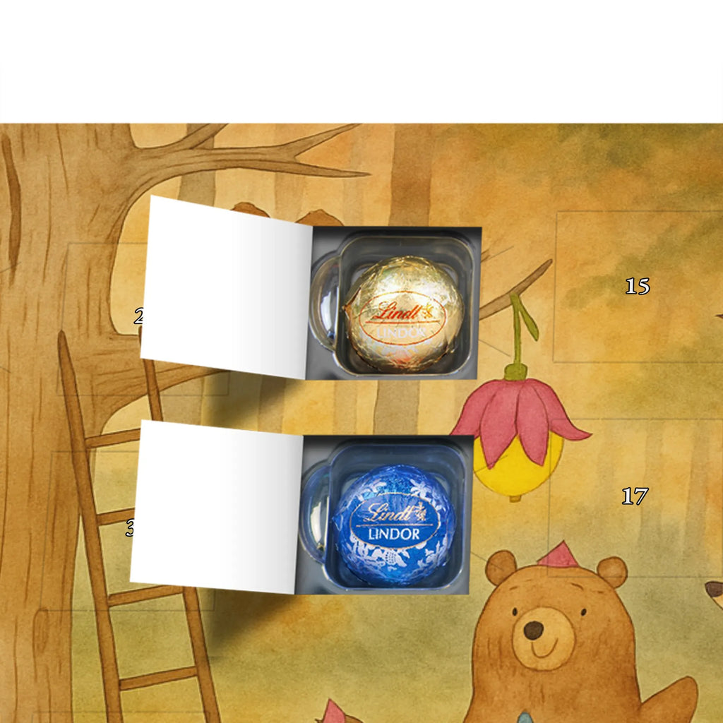 Chocolate advent calendar forest animals picnic Design card, gift ideas, gifts, small animals, cute, cute animal motives, hand drawn, funny sayings, good mood, special gifts, animal lover, mouse, forest, hare, squirrel, forest animals, picnic