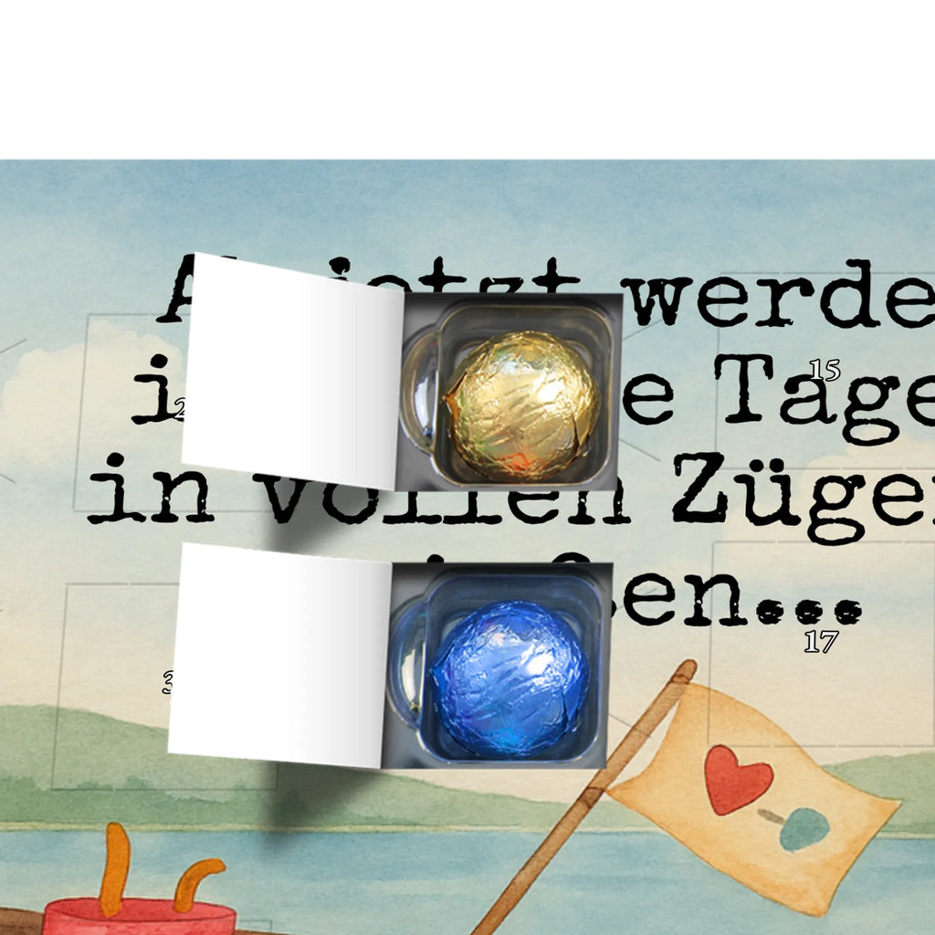 Chocolate advent calendar Penguin fishing boat Design North Pole, Penguins, boat, divorce, fishing boat, gift idea heartache, penguins, new beginning, enjoy, fishing, love of life, new start, separation