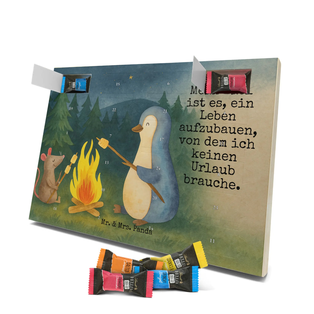 Chocolate advent calendar Penguin campfire Design North Pole, Penguins, campfire, everyday office life, penguins, mouse, life motto, new start, work, life motivation, fire