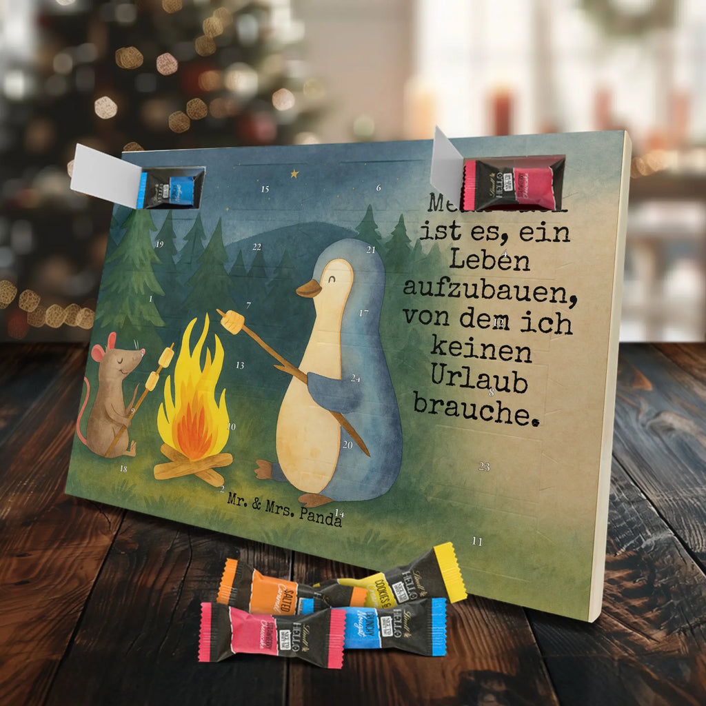 Chocolate advent calendar Penguin campfire Design North Pole, Penguins, campfire, everyday office life, penguins, mouse, life motto, new start, work, life motivation, fire