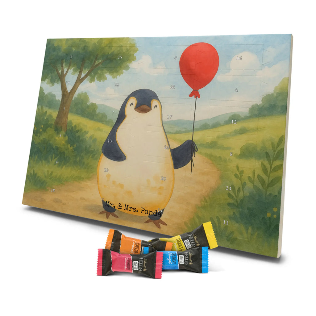 Chocolate advent calendar Penguin balloon Design North Pole, Penguins, gift idea, new life, new start, love of life, balloon, gift girlfriend, best friend, penguins