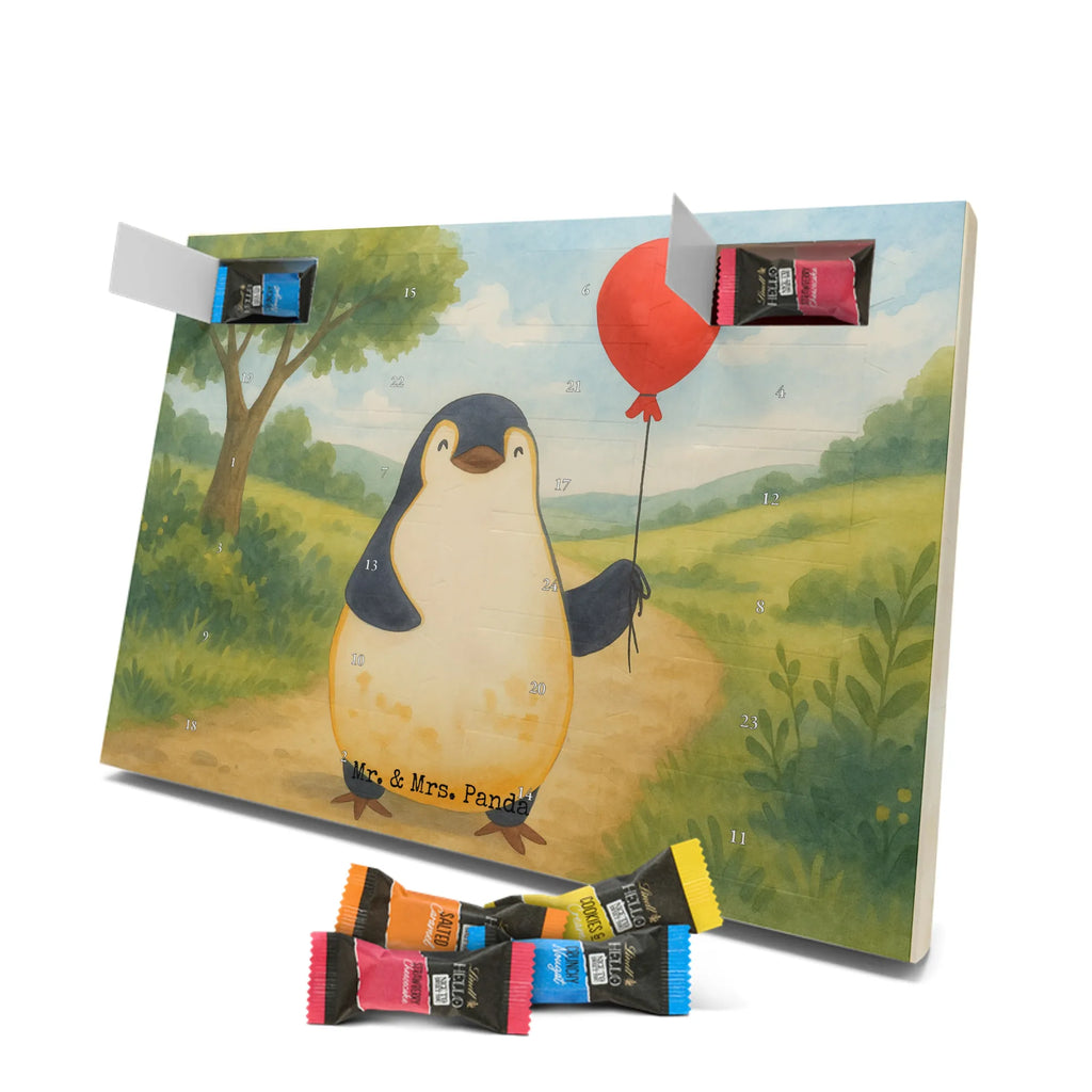 Chocolate advent calendar Penguin balloon Design North Pole, Penguins, gift idea, new life, new start, love of life, balloon, gift girlfriend, best friend, penguins