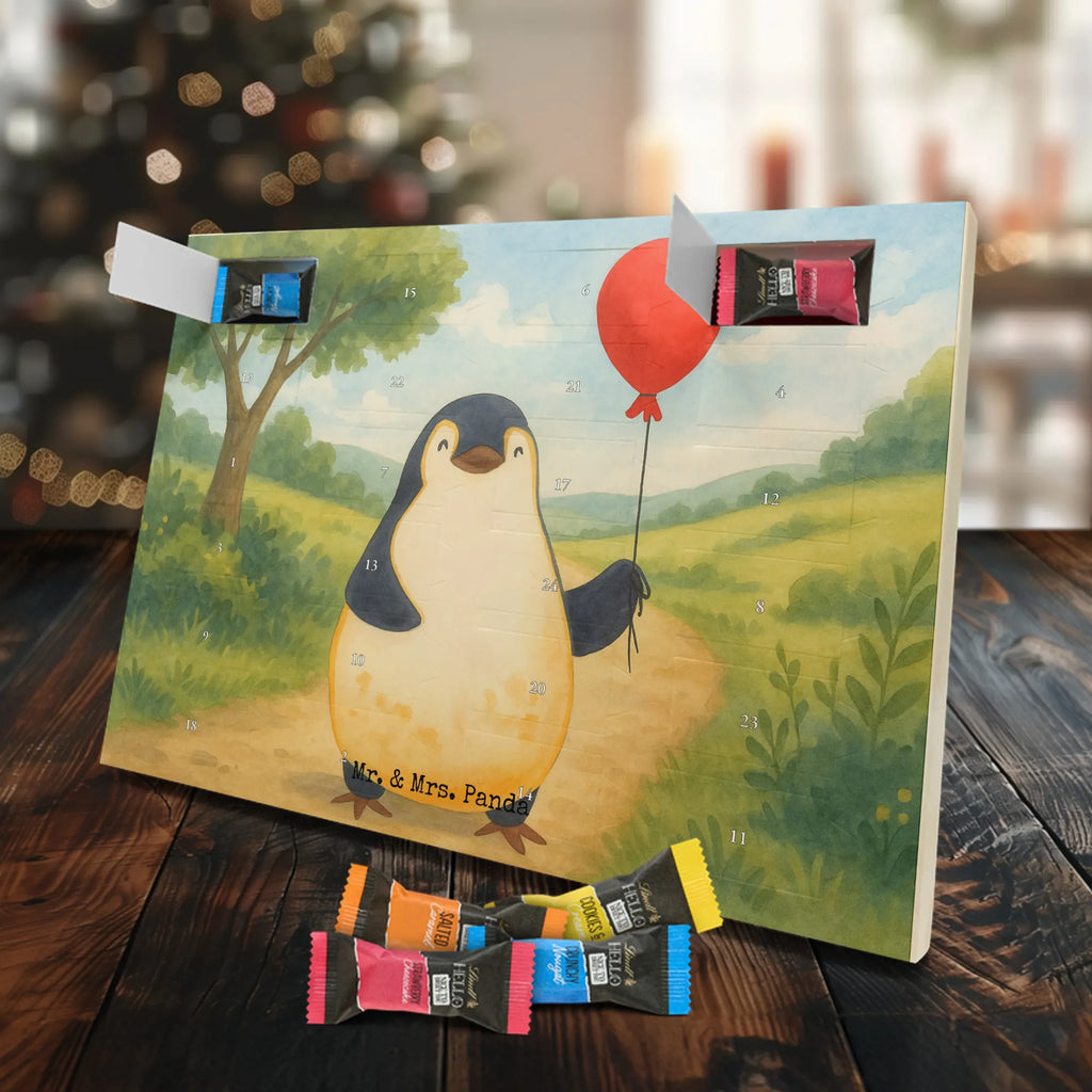 Chocolate advent calendar Penguin balloon Design North Pole, Penguins, gift idea, new life, new start, love of life, balloon, gift girlfriend, best friend, penguins