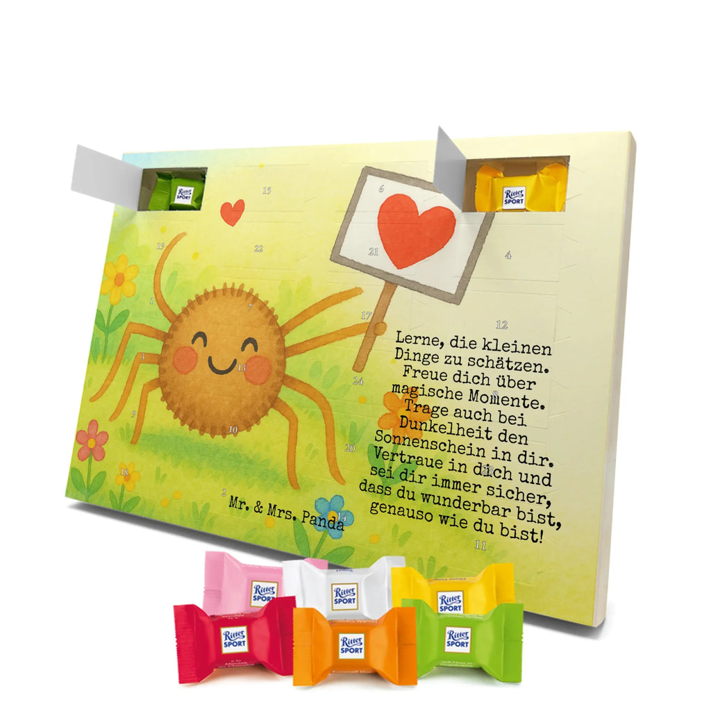 Chocolate advent calendar Spider Agatha Motivation Design Spider Agathe, Spider