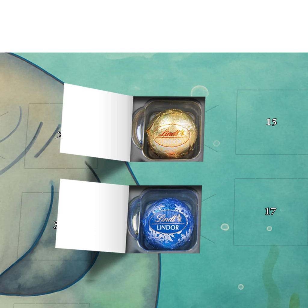 Chocolate advent calendar manatee happy Design gift ideas, vacation, Seafood, aquatic animals, ocean, shells, corals, reef, whale, narwhal, sea urchin, lobster, platypus, manatee, crocodile, shrimp, gifts for seafood lovers, water world, underwater animals, underwater world, deep sea, seafood fans, seafood decoration, seafood posters, New start, Lovesickness, Manatees, Manatee, Self-love, Respect, New beginning, Satisfaction, Girlfriend, Carefulness