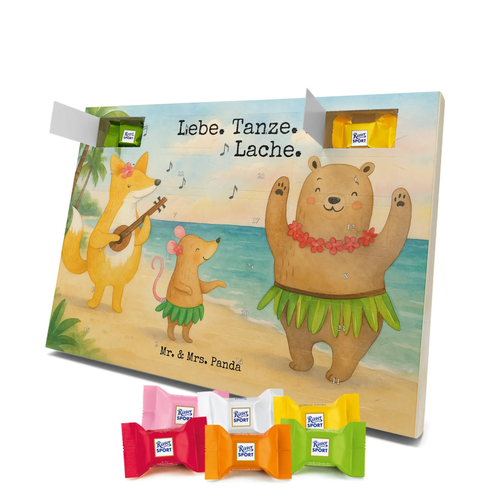 Chocolate advent calendar forest animals Aloha Design card, gift ideas, gifts, small animals, cute, cute animal motives, hand drawn, funny sayings, good mood, special gifts, animal lover, rabbit, dancing, forest animals, music, laughter, forest