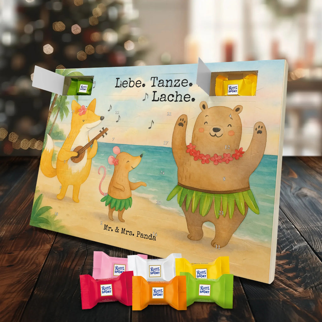 Chocolate advent calendar forest animals Aloha Design card, gift ideas, gifts, small animals, cute, cute animal motives, hand drawn, funny sayings, good mood, special gifts, animal lover, rabbit, dancing, forest animals, music, laughter, forest