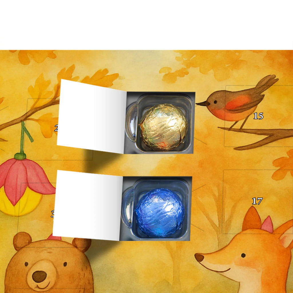 Chocolate advent calendar forest animals picnic Design card, gift ideas, gifts, small animals, cute, cute animal motives, hand drawn, funny sayings, good mood, special gifts, animal lover, mouse, forest, hare, squirrel, forest animals, picnic