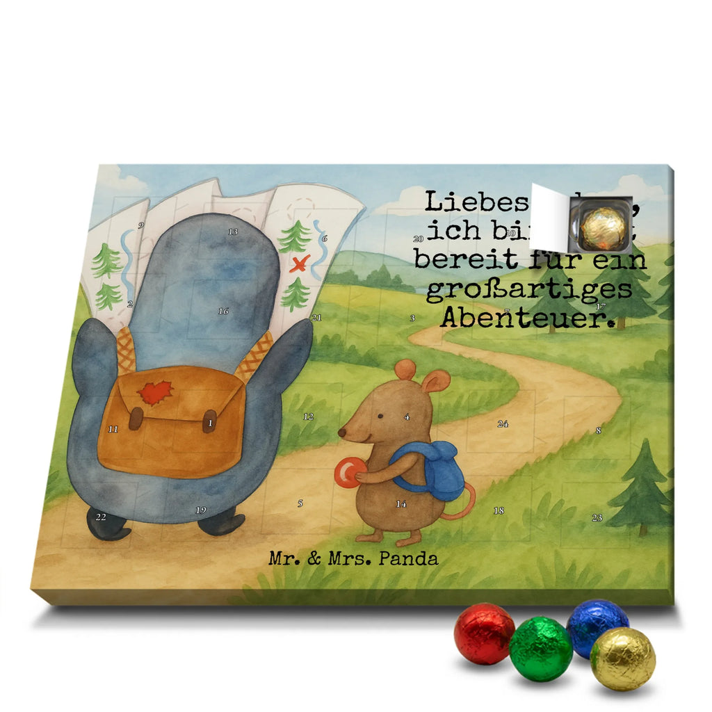 Chocolate advent calendar Penguin & Mouse Hiker Design North Pole, Penguins, adventurer, hiking, adventure, penguins, road trip, excursion