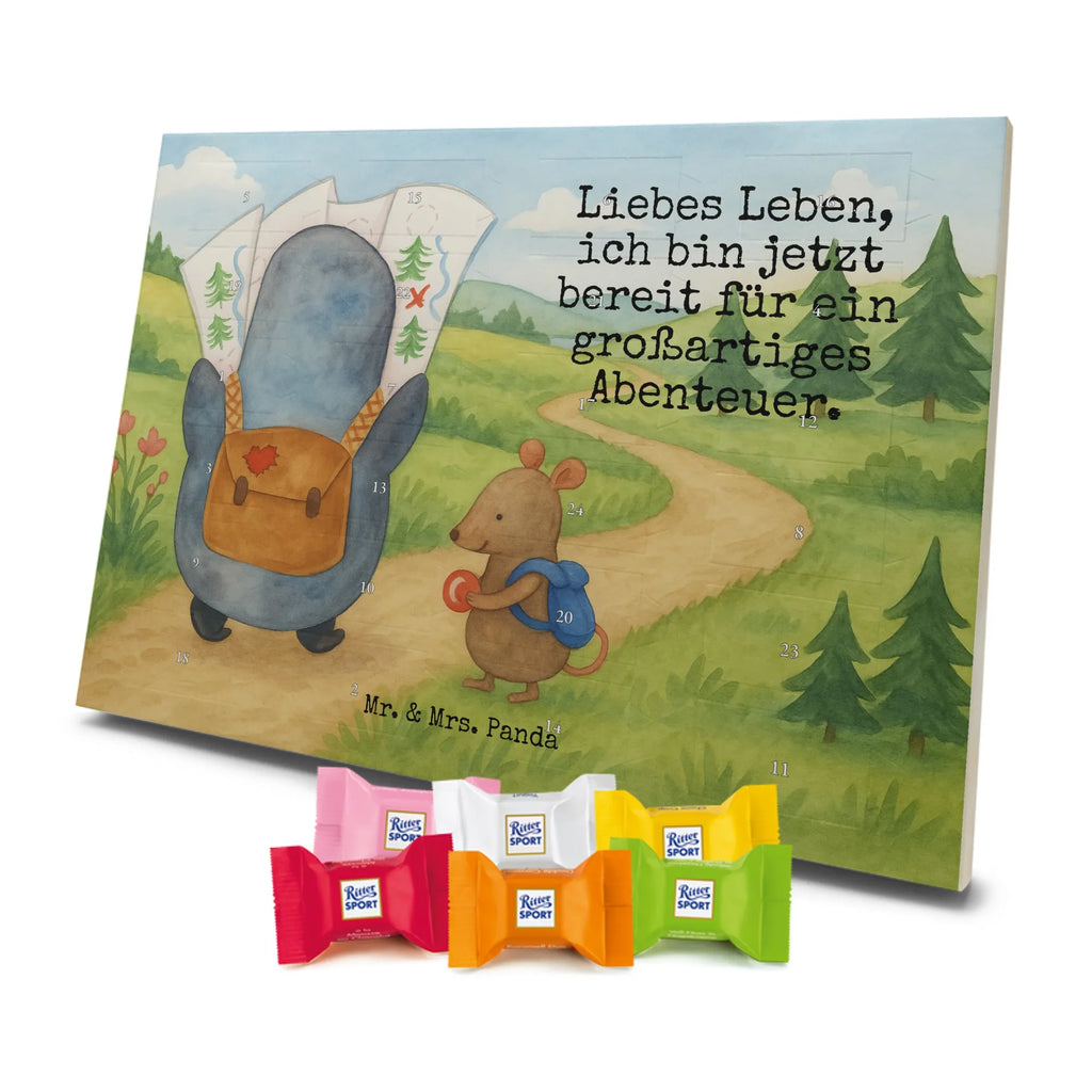 Chocolate advent calendar Penguin & Mouse Hiker Design North Pole, Penguins, adventurer, hiking, adventure, penguins, road trip, excursion