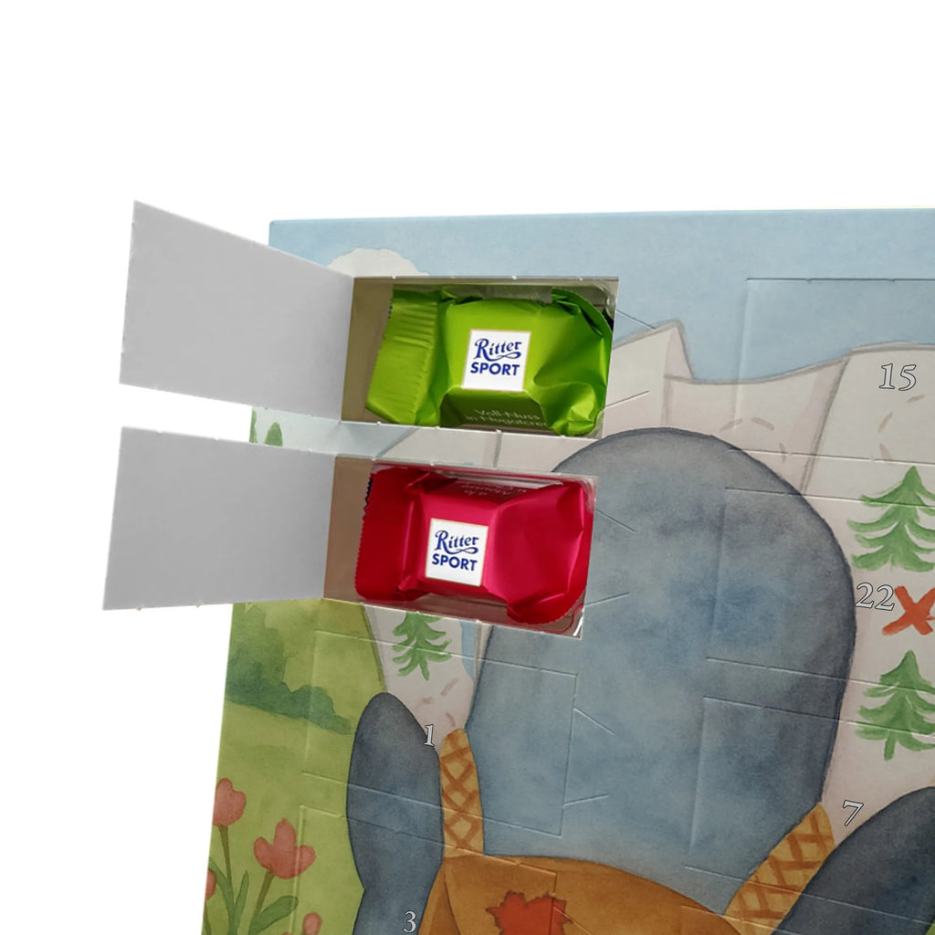 Chocolate advent calendar Penguin & Mouse Hiker Design North Pole, Penguins, adventurer, hiking, adventure, penguins, road trip, excursion