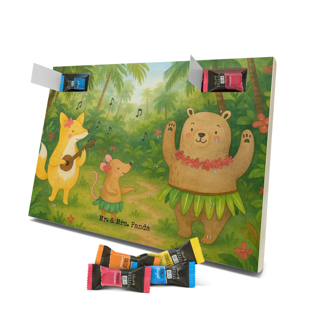 Chocolate advent calendar forest animals Aloha Design card, gift ideas, gifts, small animals, cute, cute animal motives, hand drawn, funny sayings, good mood, special gifts, animal lover, rabbit, dancing, forest animals, music, laughter, forest