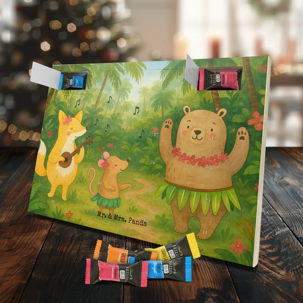 Chocolate advent calendar forest animals Aloha Design card, gift ideas, gifts, small animals, cute, cute animal motives, hand drawn, funny sayings, good mood, special gifts, animal lover, rabbit, dancing, forest animals, music, laughter, forest