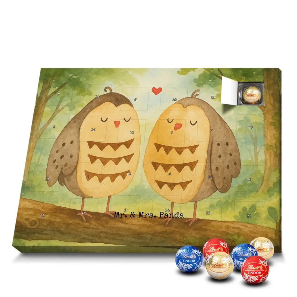 Chocolate advent calendar owls Love Design gift ideas, birthday present, forest animal, bird, nocturnal, illustrated, romantic gift, owl decor, Love saying, Wedding saying, Friend, Owl decoration, Girlfriend gift, Pun funny