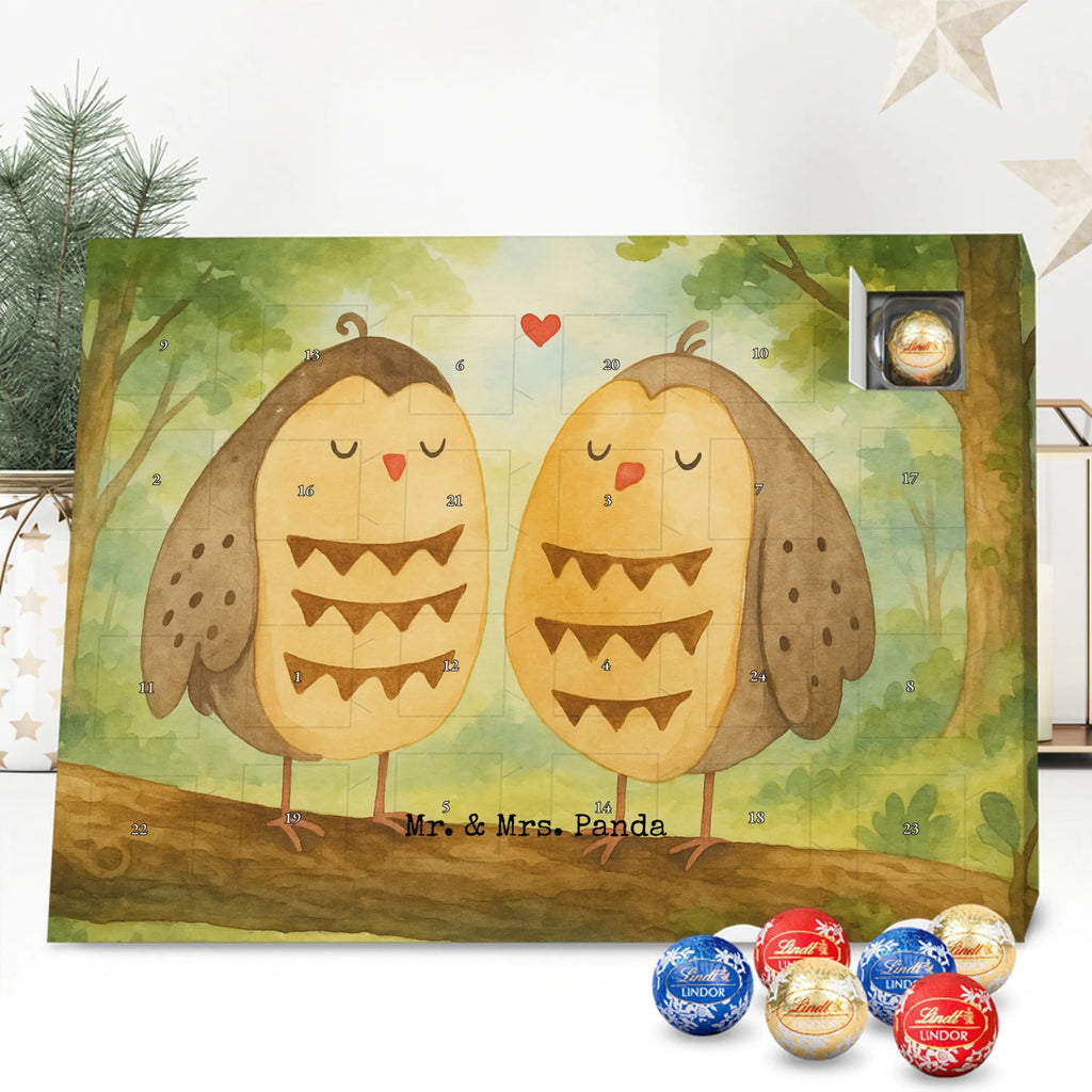 Chocolate advent calendar owls Love Design gift ideas, birthday present, forest animal, bird, nocturnal, illustrated, romantic gift, owl decor, Love saying, Wedding saying, Friend, Owl decoration, Girlfriend gift, Pun funny