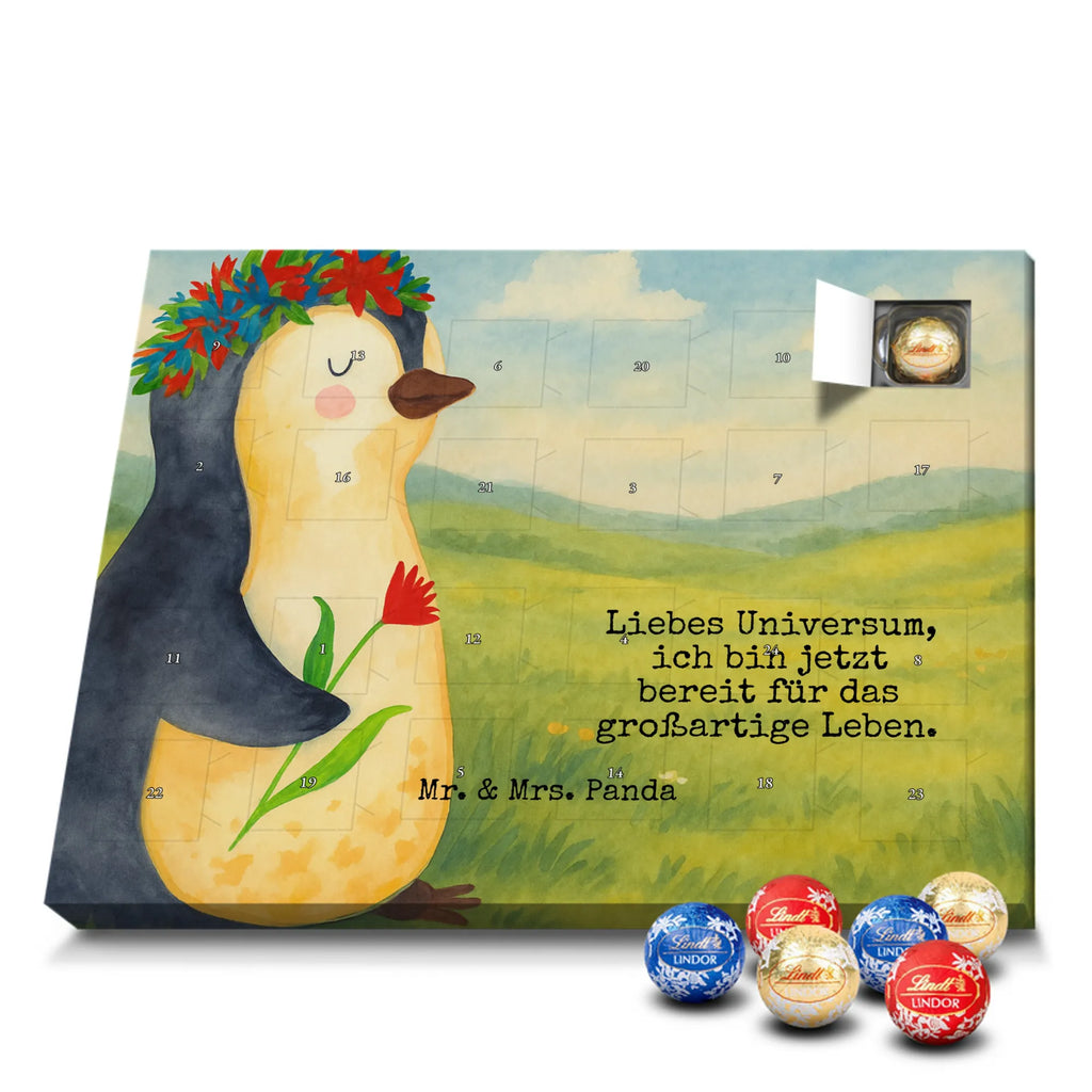 Chocolate advent calendar Penguin Flower Design North Pole, Penguins, penguins, goals in life, gift idea, love of life, lovesickness, wishes, universe, wreath of flowers, goals