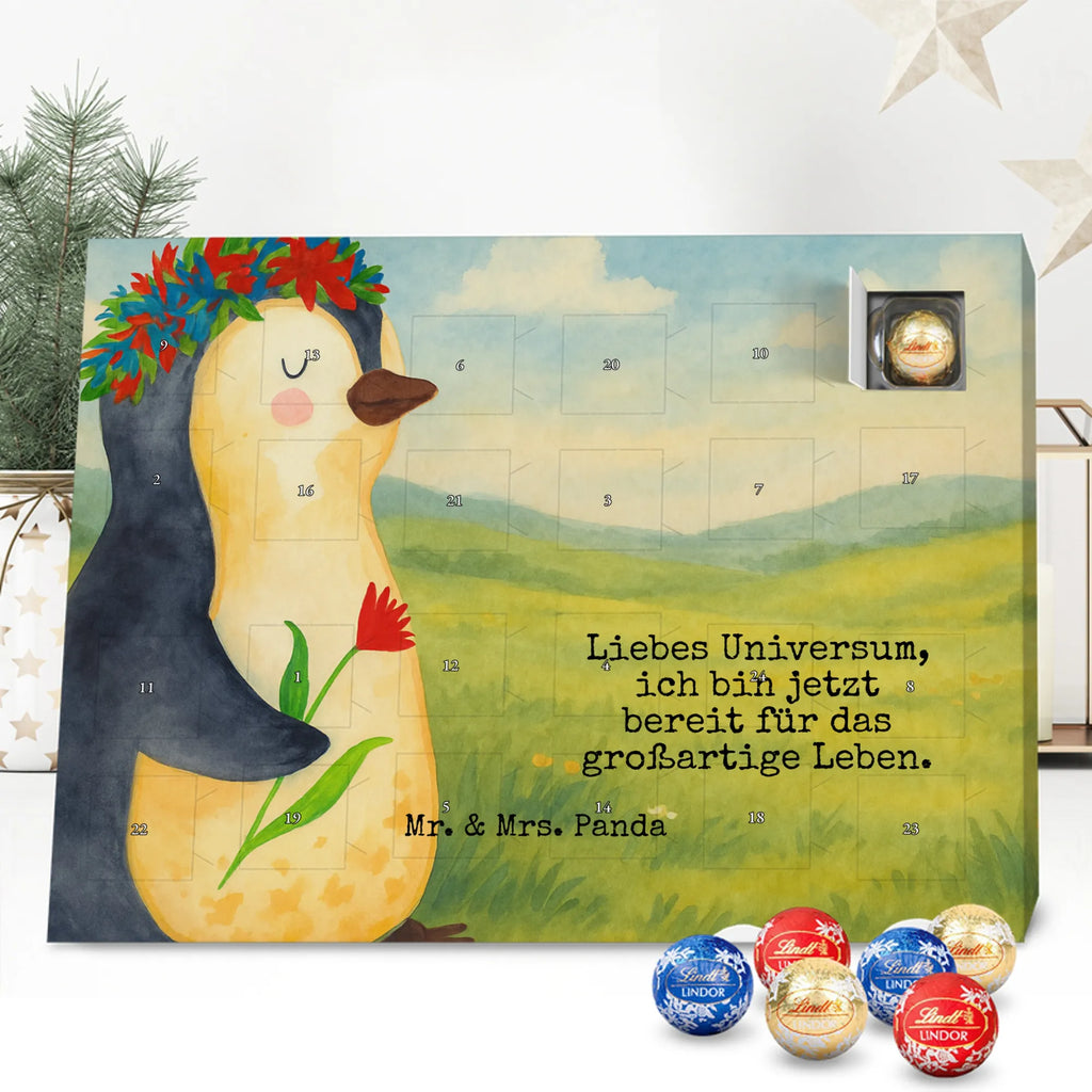 Chocolate advent calendar Penguin Flower Design North Pole, Penguins, penguins, goals in life, gift idea, love of life, lovesickness, wishes, universe, wreath of flowers, goals