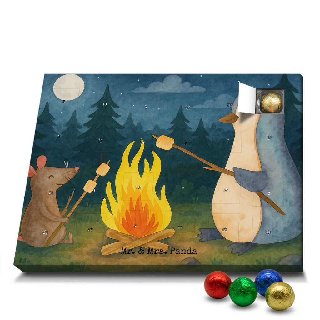 Chocolate advent calendar Penguin campfire Design North Pole, Penguins, campfire, everyday office life, penguins, mouse, life motto, new start, work, life motivation, fire