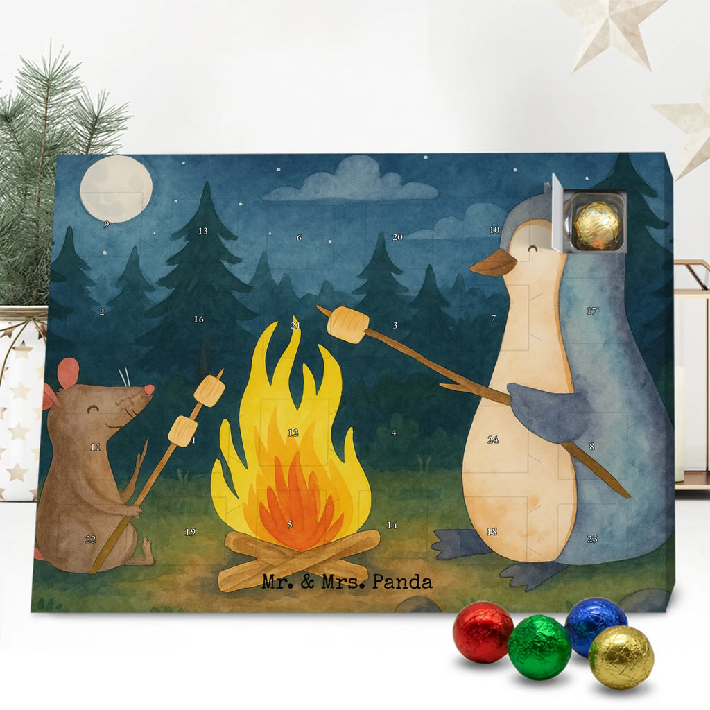 Chocolate advent calendar Penguin campfire Design North Pole, Penguins, campfire, everyday office life, penguins, mouse, life motto, new start, work, life motivation, fire