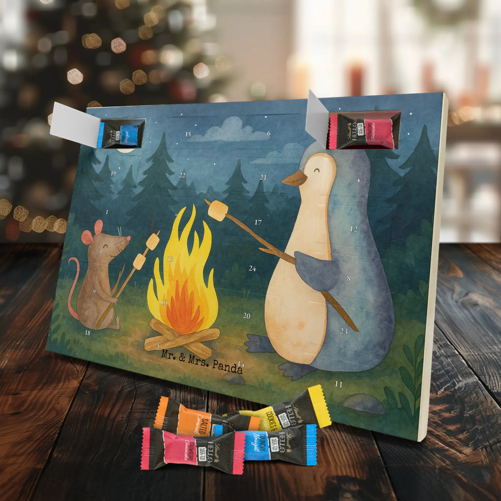 Chocolate advent calendar Penguin campfire Design North Pole, Penguins, campfire, everyday office life, penguins, mouse, life motto, new start, work, life motivation, fire