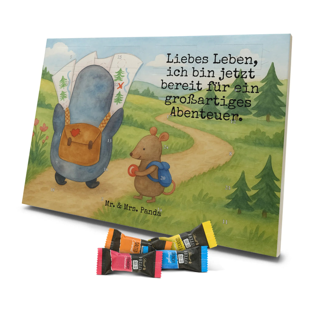 Chocolate advent calendar Penguin & Mouse Hiker Design North Pole, Penguins, adventurer, hiking, adventure, penguins, road trip, excursion