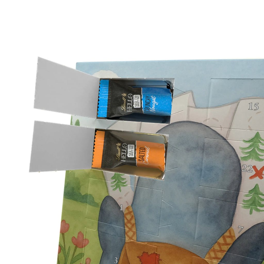 Chocolate advent calendar Penguin & Mouse Hiker Design North Pole, Penguins, adventurer, hiking, adventure, penguins, road trip, excursion