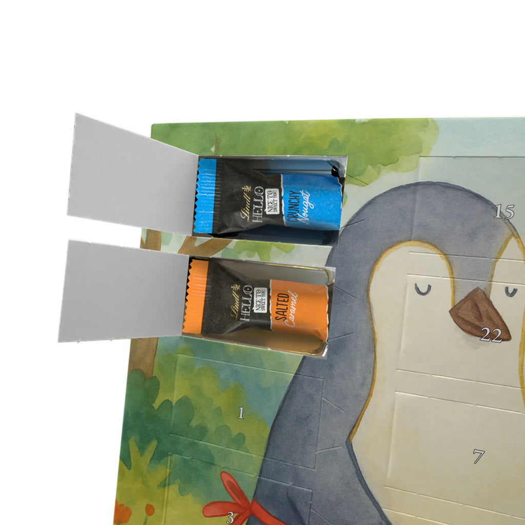 Chocolate advent calendar Penguin with child Design Father's Day, Mother's Day, Mother, Mummy, Gift, Birthday