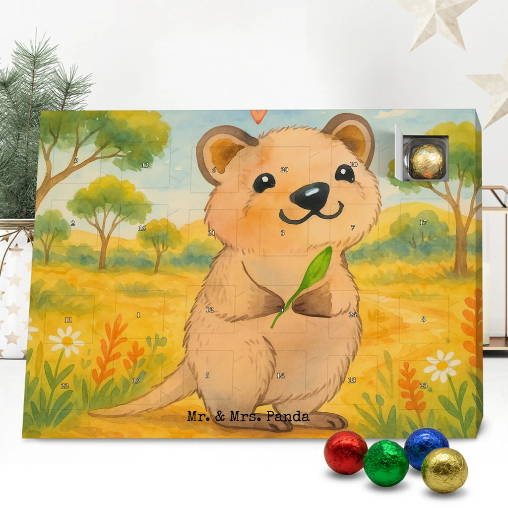 Chocolate advent calendar Quokka Happy Design card, gift ideas, gifts, small animals, cute, cute animal motives, hand drawn, funny sayings, good mood, special gifts, animal lover