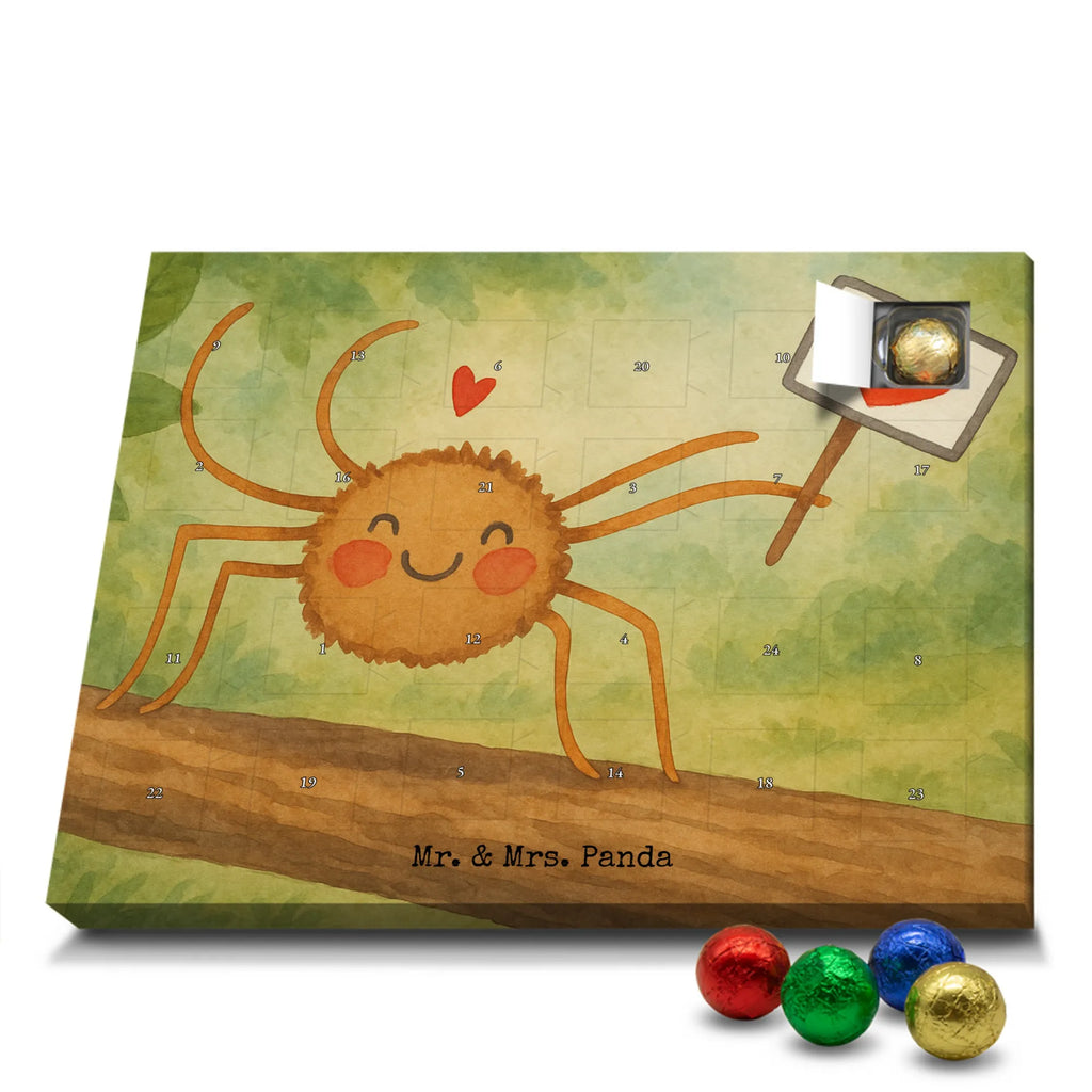 Chocolate advent calendar Spider Agatha Motivation Design Spider Agathe, Spider