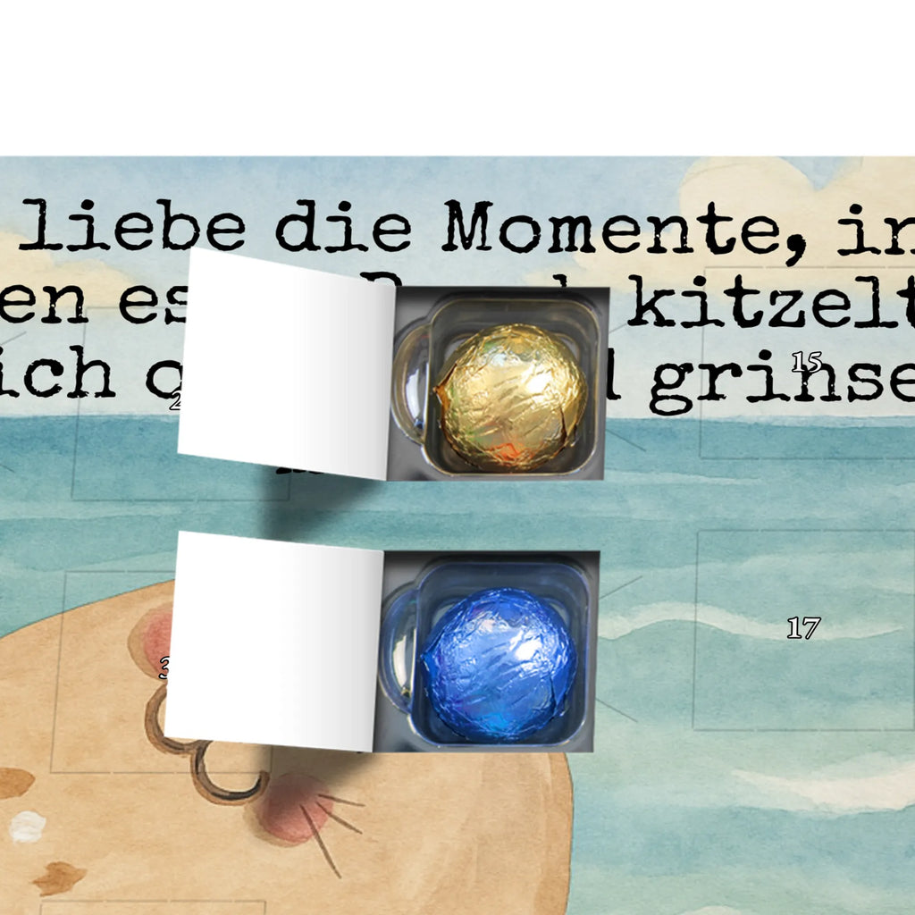 Chocolate advent calendar seal Lay Design card, gift ideas, gifts, small animals, cute, cute animal motives, hand drawn, funny sayings, good mood, special gifts, animal lover, Baltic Sea, seals, Seal, laughter, sea animal, North Sea, joy