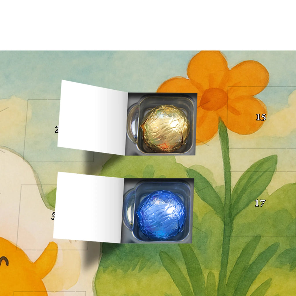 Chocolate advent calendar Fried egg egg Design card, gift ideas, gifts, small animals, cute, cute animal motives, hand drawn, funny sayings, good mood, special gifts, animal lover, Egg, day, fried egg, nice