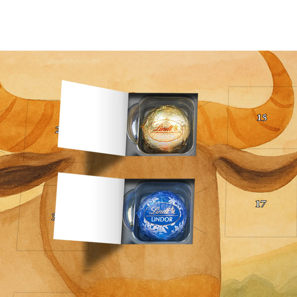 Chocolate advent calendar Star sign bull Design month of birth, constellations, birthdays, astrology, date of birth, bull zodiac sign, cattle, birthday may, gift april, bull gift, birthday april, bull, gift may, ox