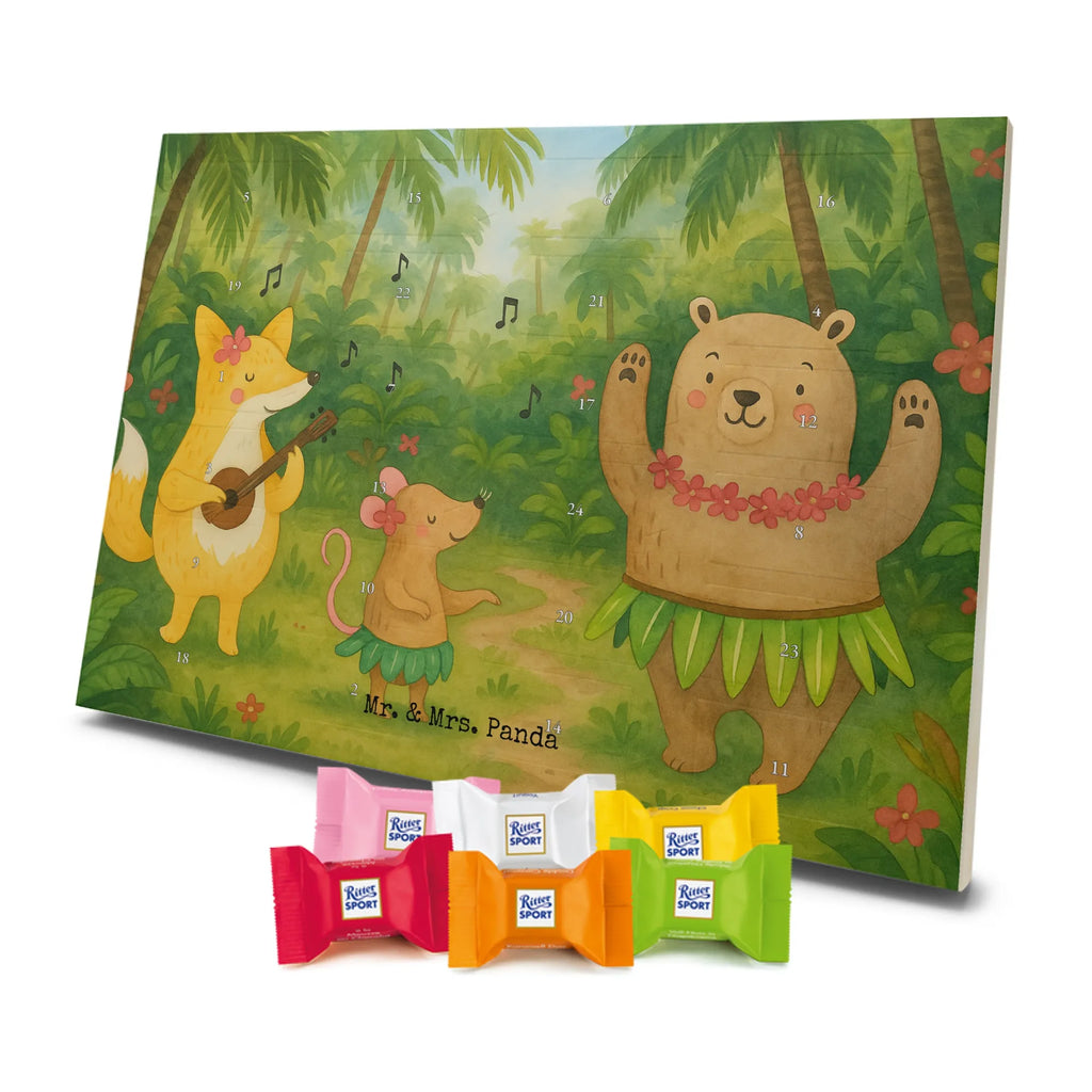 Chocolate advent calendar forest animals Aloha Design card, gift ideas, gifts, small animals, cute, cute animal motives, hand drawn, funny sayings, good mood, special gifts, animal lover, rabbit, dancing, forest animals, music, laughter, forest