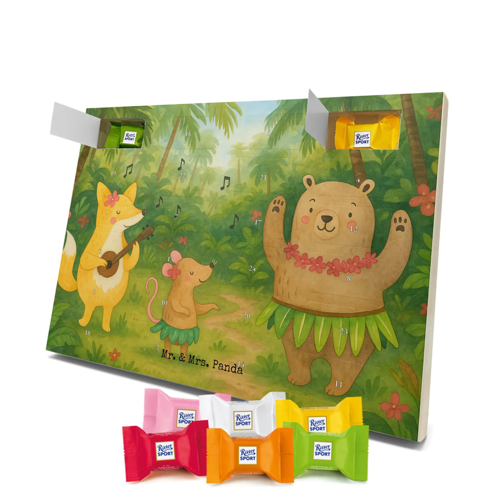 Chocolate advent calendar forest animals Aloha Design card, gift ideas, gifts, small animals, cute, cute animal motives, hand drawn, funny sayings, good mood, special gifts, animal lover, rabbit, dancing, forest animals, music, laughter, forest