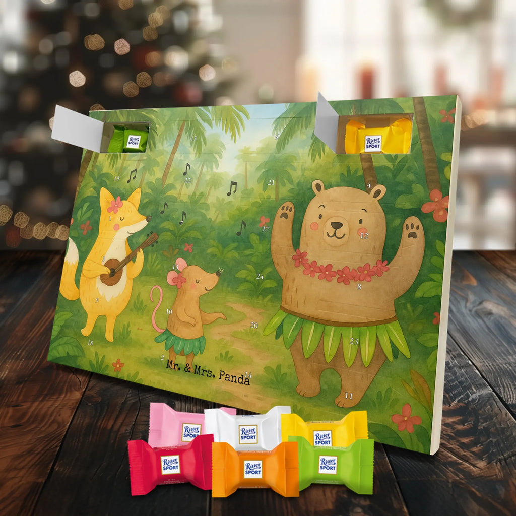 Chocolate advent calendar forest animals Aloha Design card, gift ideas, gifts, small animals, cute, cute animal motives, hand drawn, funny sayings, good mood, special gifts, animal lover, rabbit, dancing, forest animals, music, laughter, forest