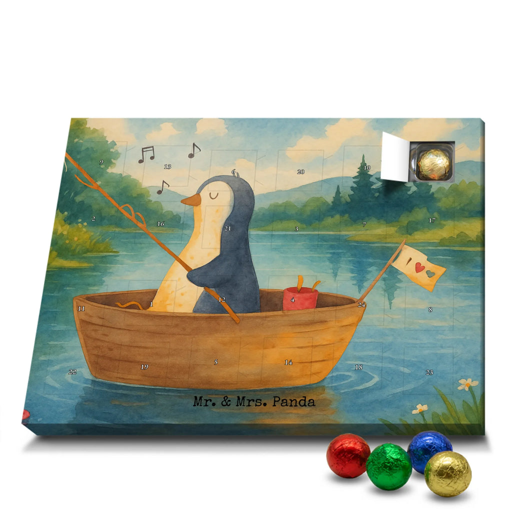 Chocolate advent calendar Penguin fishing boat Design North Pole, Penguins, boat, divorce, fishing boat, gift idea heartache, penguins, new beginning, enjoy, fishing, love of life, new start, separation