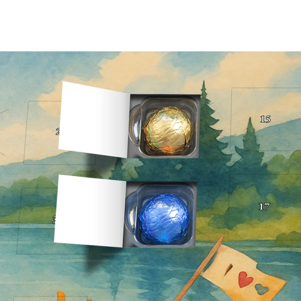 Chocolate advent calendar Penguin fishing boat Design North Pole, Penguins, boat, divorce, fishing boat, gift idea heartache, penguins, new beginning, enjoy, fishing, love of life, new start, separation