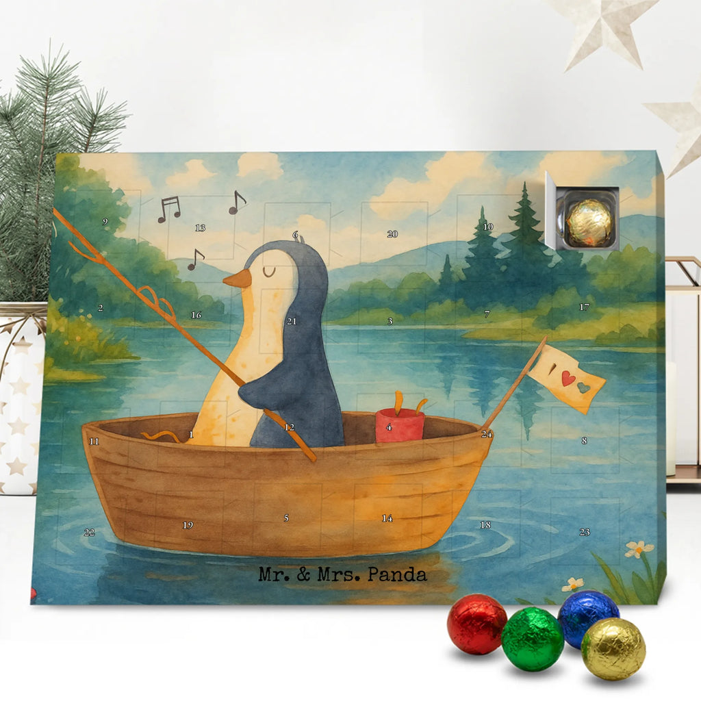 Chocolate advent calendar Penguin fishing boat Design North Pole, Penguins, boat, divorce, fishing boat, gift idea heartache, penguins, new beginning, enjoy, fishing, love of life, new start, separation