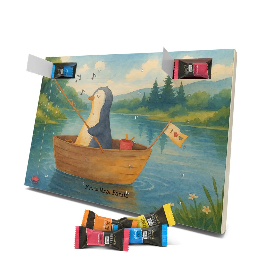 Chocolate advent calendar Penguin fishing boat Design North Pole, Penguins, boat, divorce, fishing boat, gift idea heartache, penguins, new beginning, enjoy, fishing, love of life, new start, separation