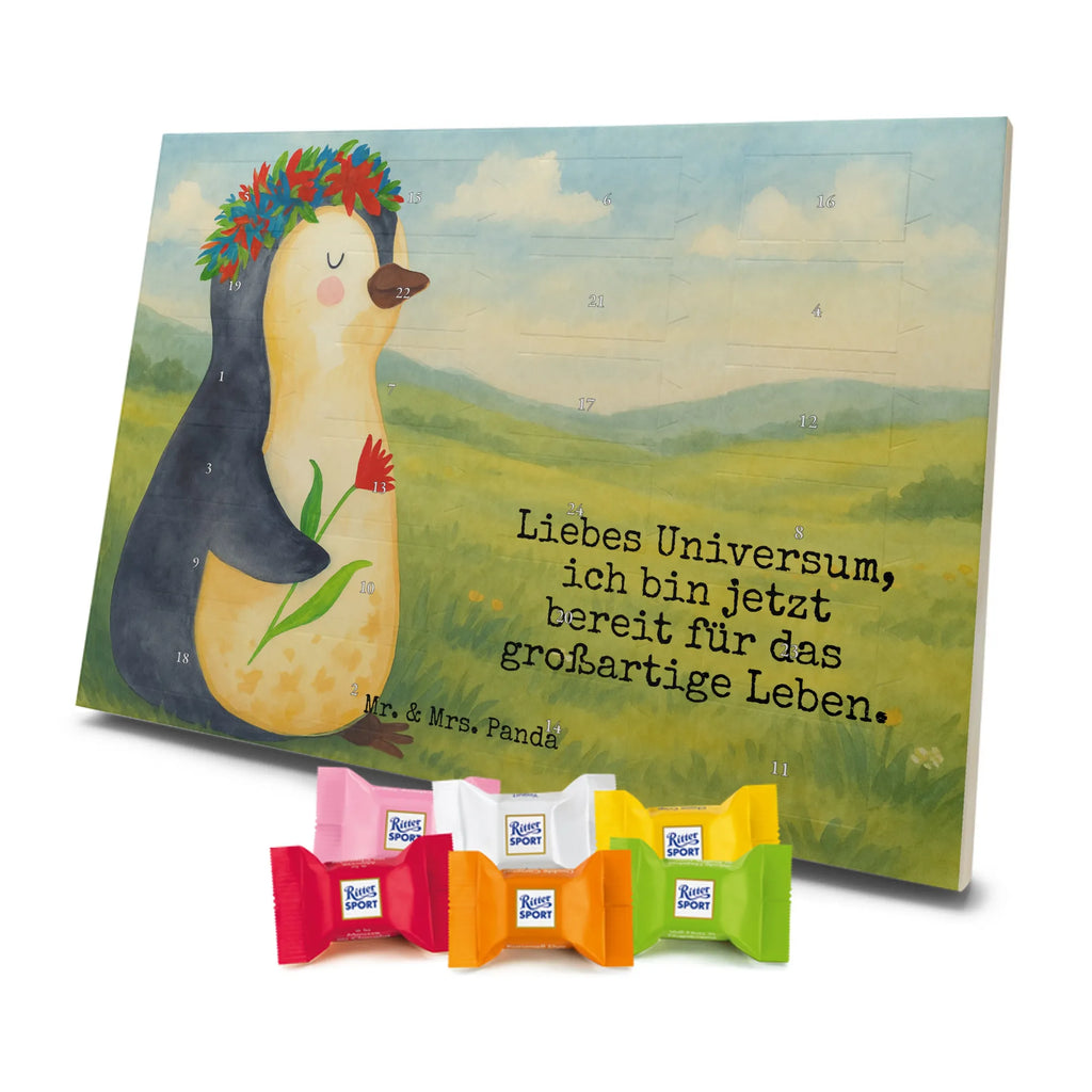 Chocolate advent calendar Penguin Flower Design North Pole, Penguins, penguins, goals in life, gift idea, love of life, lovesickness, wishes, universe, wreath of flowers, goals